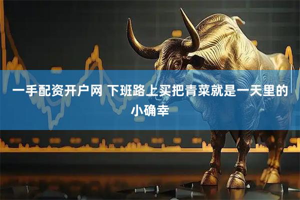 一手配资开户网 下班路上买把青菜就是一天里的小确幸